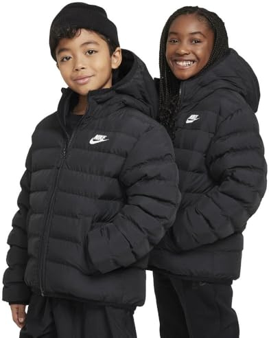 Nike FD2845-010 K NSW LOW SYNFL HD JKT Jacket Unisex BLACK/BLACK/WHITE Größe XL