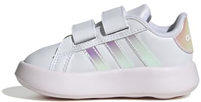 Adidas Unisex bebé Grand Court 2.0 Shoes Kids, Cloud White/Almost Pink/Core Black, 25 EU
