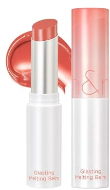 Rom&nd Beauty Lip Balm Moisturising with Intense Shine Colour, Vegan and Modular Formula, Korean Lip Balm, Glossy, with Shea Butter, 012 Oz
