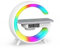 Smiling Shark Intelligente LED Sveglia Luce, Lampada Sveglia Atmosfera con Altoparlante Bluetooth Ricarica Senza Fili Controllo Bottone 10 Modalità D'illuminazione Wake Up Light per Casa Decorazione