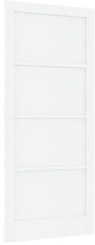 vidaXL Porta Interna ORKDAL Bianca 93x211x4 cm in Legno Massello di Pino