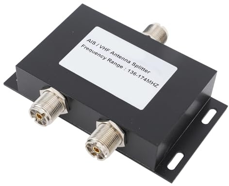Répartiteur de Puissance d'antenne 2 Voies 136 à 174 MHz 100 W VHF AIS diviseur d'antenne pour système Marin de Navire Construction en cuivre en Alliage d'aluminium