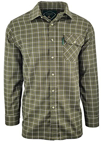 Country Classics Mens Long Sleeve Check Country Shirts (L, Woburn-Green)
