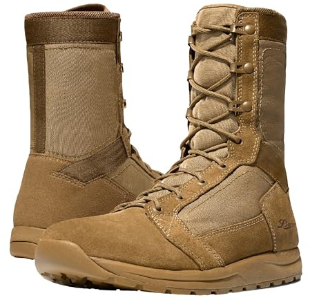 Danner Tachyon 8” Tactical Boots for Men - Ultralight Fast Drying Upper with Abrasion-Resistant Toe, Comfort Footbed, and Non Slip Traction Outsole, Coyote - 10.5 D