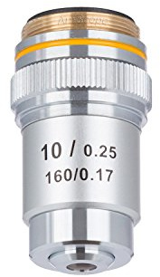 AmScope A10X-V300 10X Achromatic Microscope Objective for Compound Microscopes