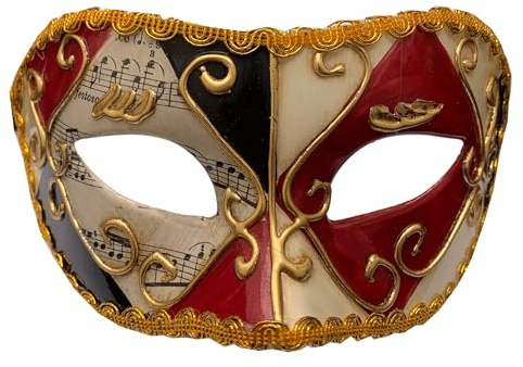 LannaKind handgemaakte Venetiaans masker oogmasker Colombina balmasker dames en heren (C1)
