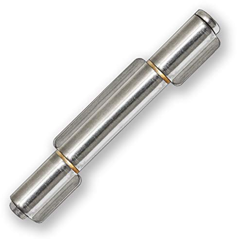 Anschweissscharnier 140 mm 3-teilig mit herausnehmbarem Bolzen aus A2 Edelstahl (1 Stück 140 mm)