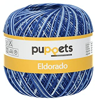 Puppets Eldorado Multicolor, styrka: 12, presentation: 50G, löplängd: 570M 54 virkgarn