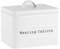 Harbour Housewares Washing Tablet Storage Container - Matte White - Steel Vintage Industrial Under Sink Storage Caddy Cupboard Organiser for Laundry Detergent Pods, Dish Washer Tablets