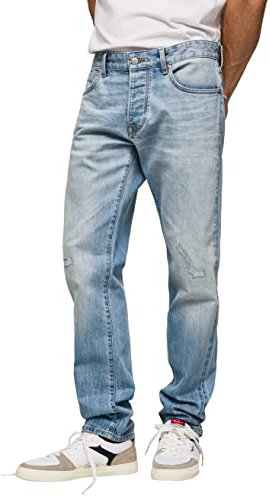 Pepe Jeans Stanley Selvedge Jeans, Azul (Denim), 34W / 32L para Hombre