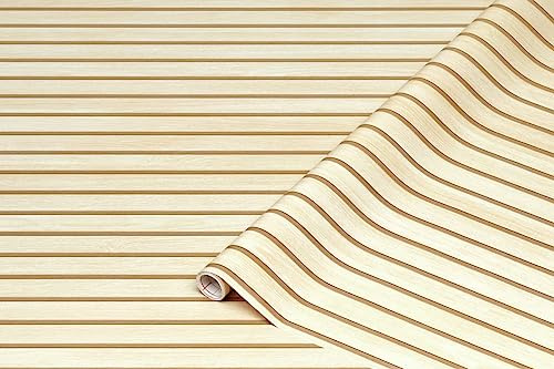 d-c-fix vinyl wrap Wooden slats patterned 67,5 cm x 2 m - sticky back plastic roll for furniture, kitchen & cupboards - contact paper sticker self adhesive film