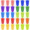 Elsrantor 30 Stück Bunt Plastikbecher Wiederverwendbare, 10 Farben Trinkbecher Kinder, 260ml Becher Plastik, Hartplastik Partybecher, Kunststoffbecher Mehrweg für Küche, Picknick, Partys im Freien