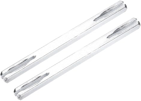 QUARKZMAN 2 Pcs Perno Per Maniglia Porta, 110mm Lungo Pezzo Di Ricambio Per Maniglia Porta, Parti Quadrate Per Maniglia Porta Pezzo Di Sostituzione Per Montaggio, Colore Argento