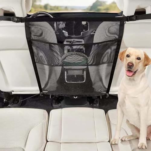 Dog Guard for Car Boot Dog Car Barrier Mesh Partition with Storage