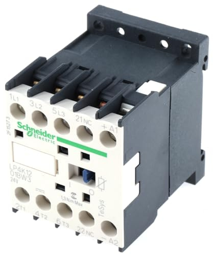Schneider Electric, TeSys K contactor - 3P - AC-3 <= 440 V 12 A - 1 NC aux. - 24 V DC coil, LP4K1201BW3