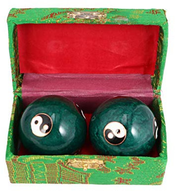 SUPVOX Handmassageball Baoding Bälle Chinesisch Tai Chi Glockenspiel Ying Yang 47Mm Hand Entspannung Spannung Massagegerät Senioren