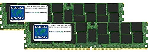 Global Memory 64GB (2 x 32GB) DDR4 2666MHz PC4-21300 288-PIN ECC Registered DIMM (RDIMM) Memory RAM Kit für Mac Pro (2019)