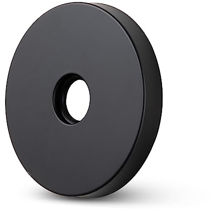 OFFO Shower Arm Flange 9.0cm in Outer Diameter Replacement Escutcheon Shower Arm Flange Suitable for Most Brands Shower Head Arms Matte Black
