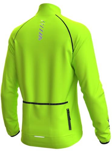 Lo.gas Herren Radsport Jacke Thermo Radjacke Herren Fahrradjacke Winter Fahrradbekleidung Fleece Radsport-Jacken für Winddichte Atmungsaktiv Laufjacke