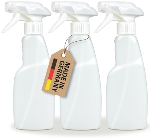 Pastaclean® 3X 250ml Sprühflasche - Zerstäuber zum Befüllen mit Wasser oder Reiniger - Wassersprühflasche verstellbare Nebelsprühflasche