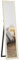HOMCOM Specchio da Terra Moderno a Figura Intera, Specchio da Parete e Autoportante Bicolore per Camera da Letto e Ingresso, 37x157 cm, Bianco e Legno