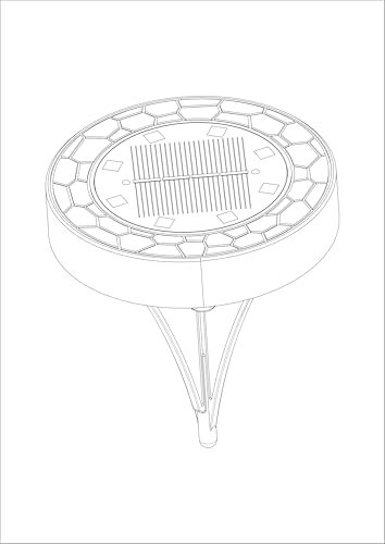 Solar Lights Outdoor Garden, 2025 Upgraded 8 LEDs Stainless Steel Solar Garden Lights, IP65 Waterproof Ground Light for Pathway, Lawn, Yard Decorative Lighting (Stainless Steel, 6 Pack, Warm White)