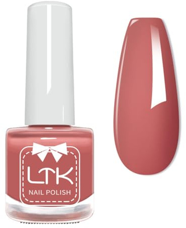 Nail Polish,Pink Nail Varnish,Quick Dry Dark Pink Nail Polish,Long Lasting Mauve Nail Varnish,Chip Resistant Dusty Pink Natural Nail Varnish High Glossy for DIY Art