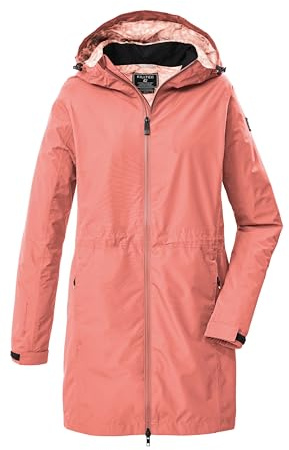 Killtec Femme Parka fonctionnelle/parka imperméable avec capuche KOS 35 WMN PRK, hell pfirsich, 44, 43936-000