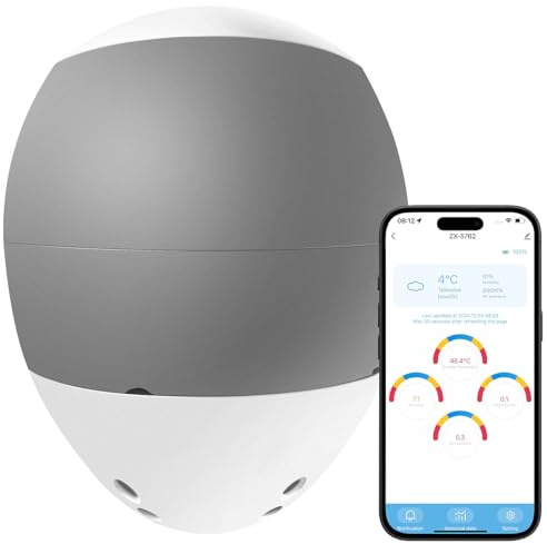 AGT Tester d'Acqua: Analizzatore d'Acqua Wi-Fi 4in1, WWA-400, per PH, potenziale redox (ORP), salinità e Temperatura, Digitale, App Gratuita ELESION (analisi dell'Acqua della Piscina)