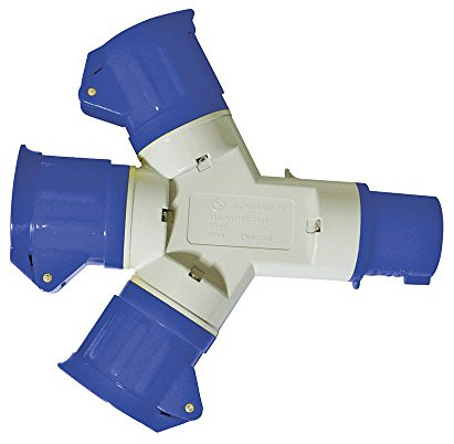 Powermaster 16A 3-Gang Splitter – 230V, 3 Pin Power Adapter for Electrical Devices (993054)