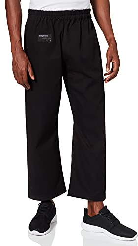 DEPICE Karatehose schwarz 12 oz. mit Gummizug und Schnürung 200 cm