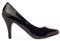 Andrés Machado - Damen Elegante Lackleder Pumps mit 9,5 cm Absatz - AM422 - Damen Sommer High Heels - Kleines Modell - Schwarzes Lackleder - Größe EU 34