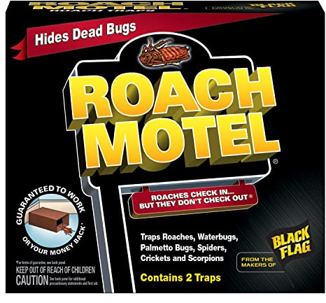 Roach Motel Traps 2 Count, Contains No Pesticides, Hides Dead Bugs, 12 Pack
