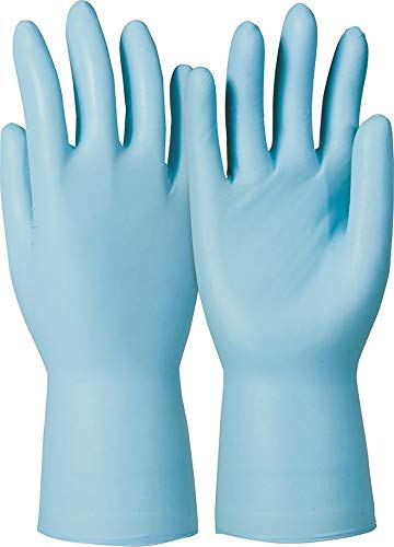 KCL Honeywell Dermatril® P743 Gants de Protection Chimique en Nitrile, Jetables, Imperméables, Sans Poudre, Bleu, Taille 8M, 074308082C (Boîte de 50 Pièces)