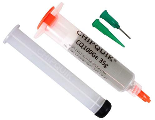 Germanium Doped Solder Paste No-Clean Sn/Cu0.7/Ni0.05/Ge0.006 T4 (35g syringe)