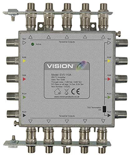 Ev5-110A - Amplificatore TV Irs, tipo spina UK, amplificatori antenna satellitare e distribuzione