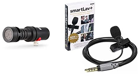 RØDE VideoMic Me-L Micrófono direccional Compacto para teléfono Inteligente para iPhone o iPad con Conector Lightning & SmartLavPlus micrófono de Solapa para teléfono Inteligente