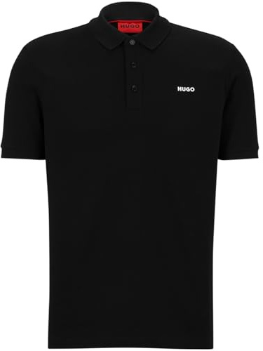 HUGO Mens Polo Shirt Black L