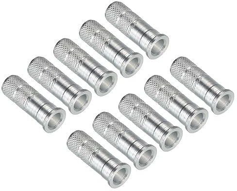 PATIKIL Arrow Insertos 0,3 Dia 7,6 mm 8,8 mm, 24 Paquete Aluminio Eje Adaptador para Tiro con Arco Puntos