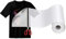 DTF Transfer Film Rolle, 13“ X 328ft DTF Film für Sublimation oder DTF Inkjet Drucker, Direct to Film PET Transfer Papier für T-Shirts und alle Stoffe