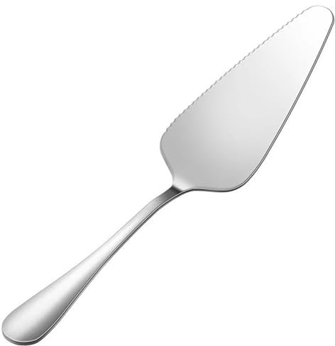 Spatola per torta in acciaio inox, manico lungo, paletta triangolare per formaggio, spatola professionale per torte, pizza e frutta, colore naturale