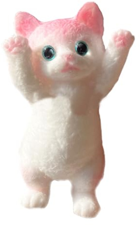 GIUSOBG Antistress Giocattoli da Spremere di Gatto 13cmx7cm, Squishy Gatto Fidget Anti Stress Squeeze Toy, Relax per Bambini e Adulti, regali di Natale Regalo di Relax e Divertimento (A)