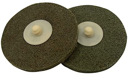 Discos unitizados de alta abrasividad, compatible con sistema Roloc, ideales para desbaste y acabado de superficies metálicas.