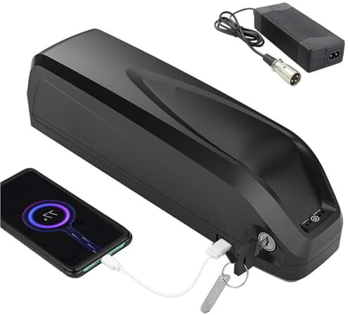 E-Bike Batería 36V 48V 52V 13Ah 15Ah 20Ah Batería De Alta Potencia Batería para Bicicleta Eléctrica con BMS Y Cargador para 200W-800W Motores 48V13Ah,D