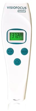 TECNIMED - VisioFocus SMART 06470 - Thermomètre médical infrarouge pour mesure à distance de la température corporelle - Projette la température sur le front - Pour enfants et adultes - Made in Italy