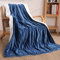 CURECURE Elektrische Heizdecke, weiche Flanell-Heizdecke mit 4 Heizstufen und 6 Stunden automatischer Abschaltung, 130 x 180 cm, Heimbüro, schnelle Heizdecke, Abnehmbarer Schalter, waschbar – Blau