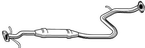 VEGAZ HUS-138 Mittelschalldämpfer Mitteltopf mitte 1550mm 5,4kg