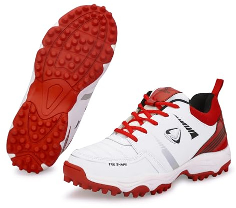 PRO KVH Lightweight Cricket Shoes for Men | Rubber Spikes | Water-Resistant | All-Round Performance Footwear for Outdoor and Field Sports