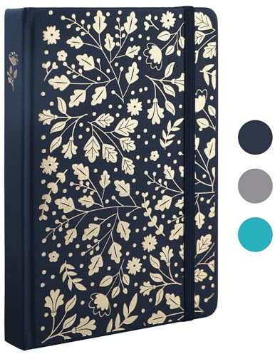 TIEFOSSI Bullet Dot Journal, quaderno vintage per donne e uomini, 160 GSM 192 pagine premium, quaderni con copertina rigida A5, regalo per viaggi, ufficio, scrittura quotidiana