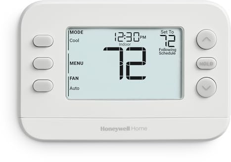 New! Honeywell Home Programmable Thermostat, Single-Stage, 1 Heat/1 Cool Compatibility, 5-2 Day Schedule, X2P, White, RTH20B